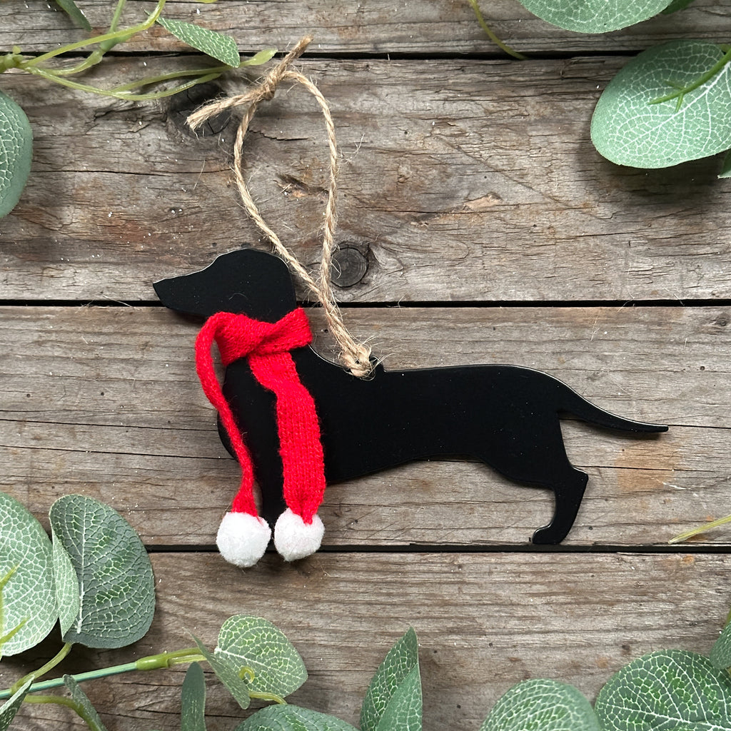 Dachshund Christmas Ornament Decoration - Firefly Metalworks