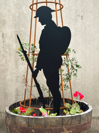 30" Stainless Steel 'Tommy'  Remembrance Soldier