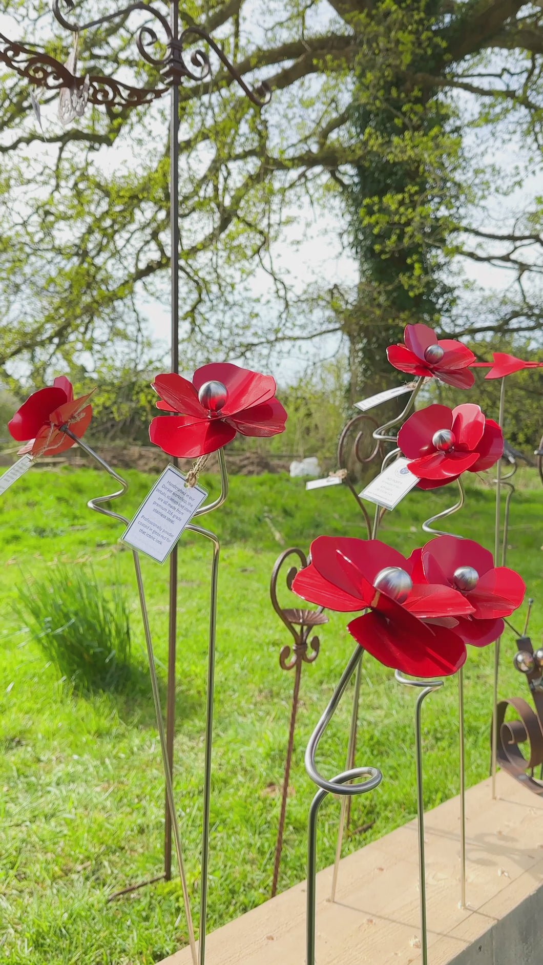 Stainless Steel Garden Poppy